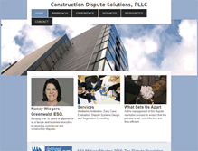 Tablet Screenshot of construction-dispute-solutions.com